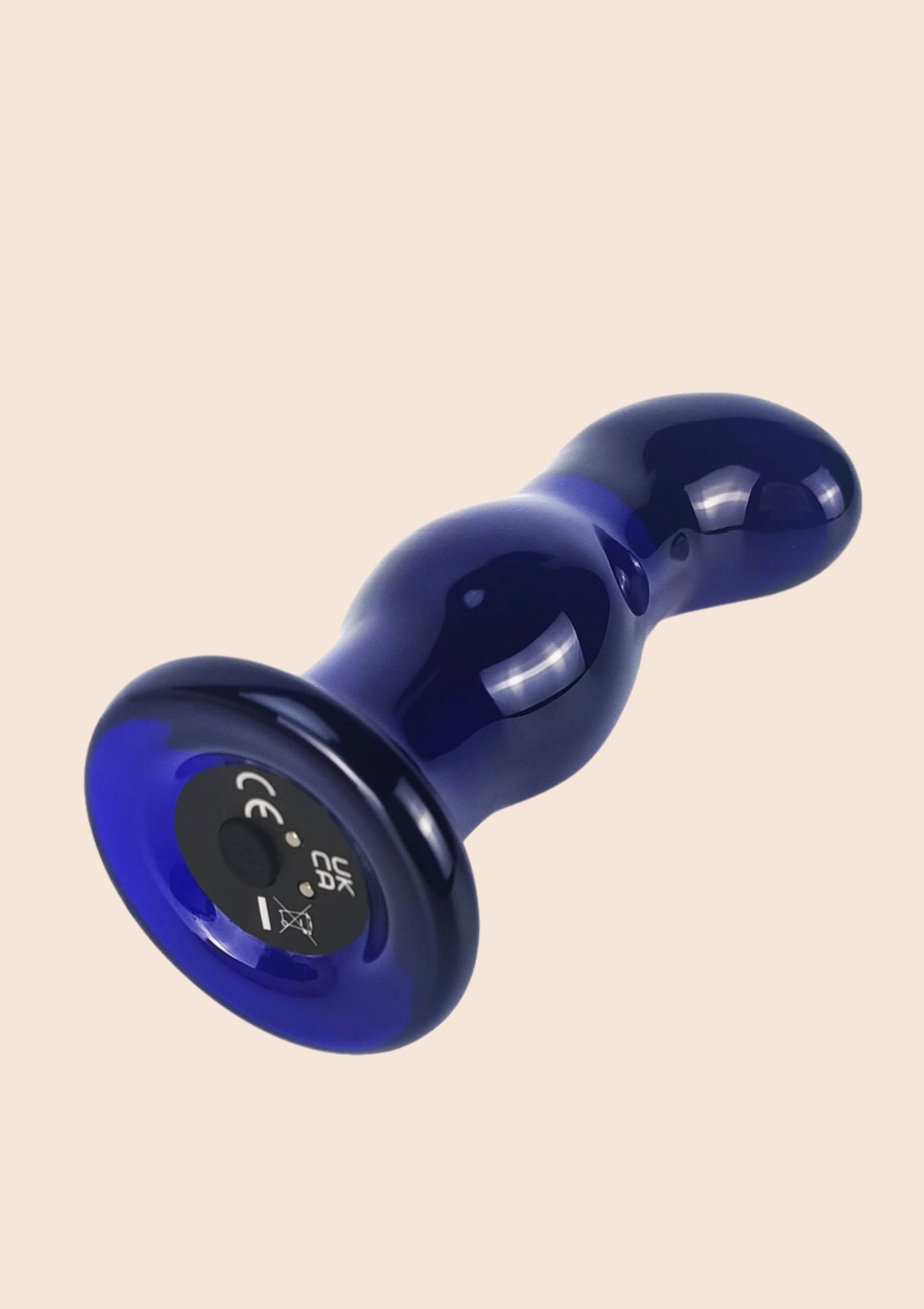 Gleaming Vibrating Glass Plug