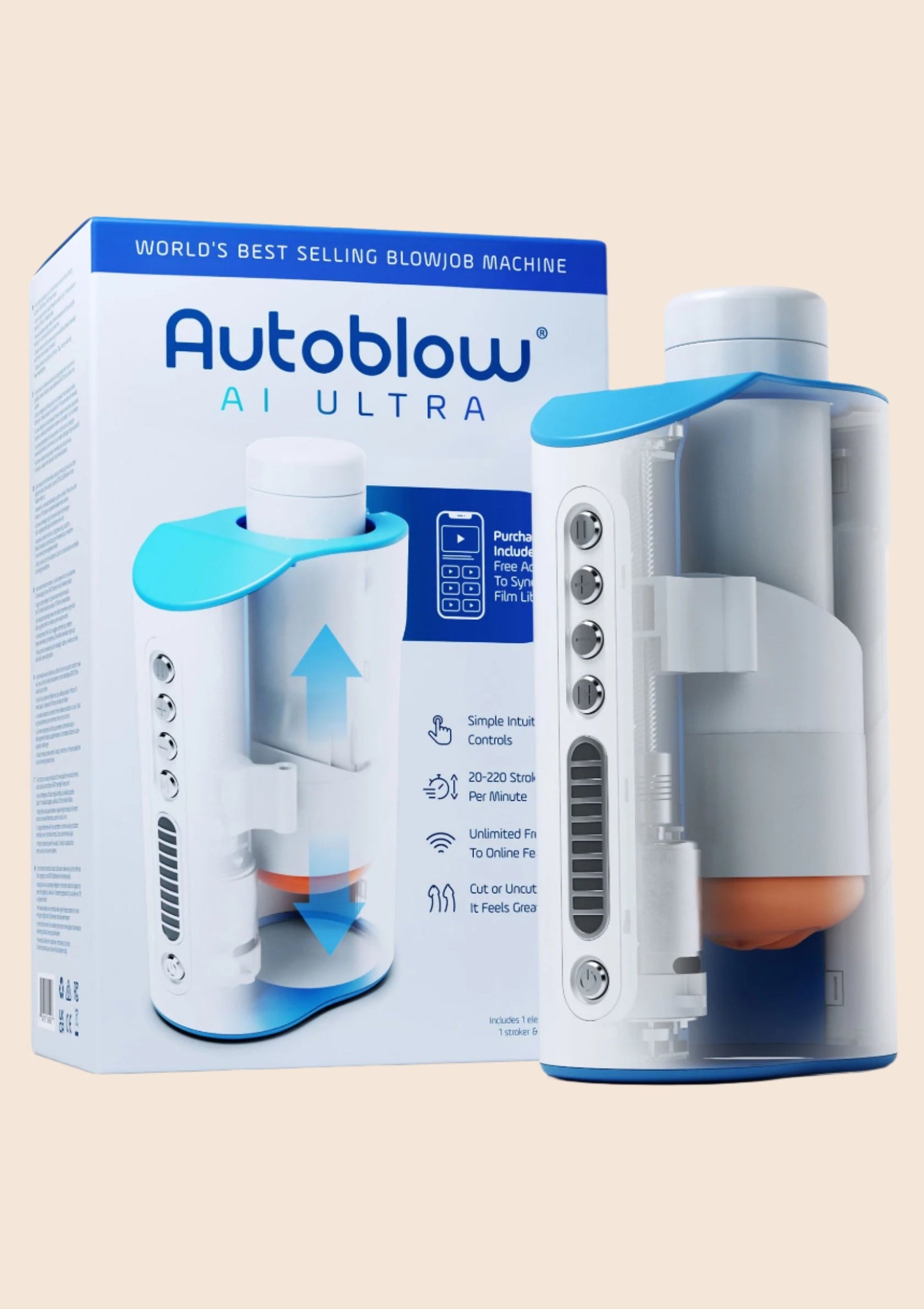 Autoblow AI Ultra (EU Plug) - Automatic Masturator