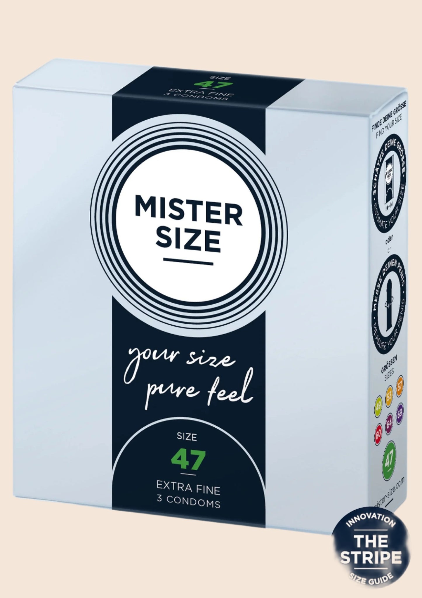 Mister Size 47mm Condoms 3pcs - Condoms