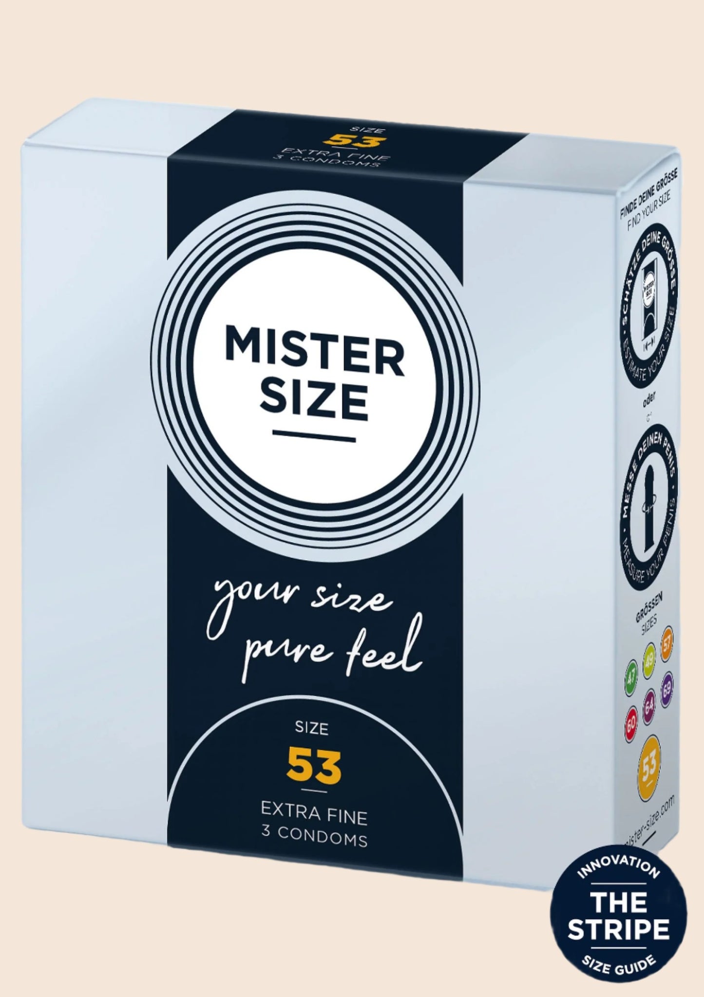 Mister Size 53mm Condoms 3pcs - Condoms