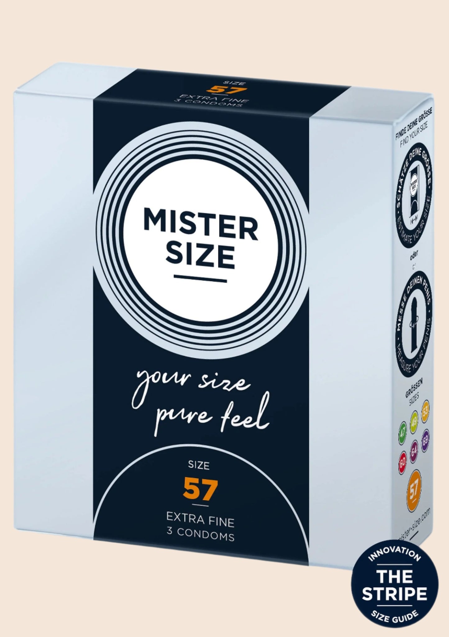 Mister Size 57mm Condoms 3pcs - Condoms