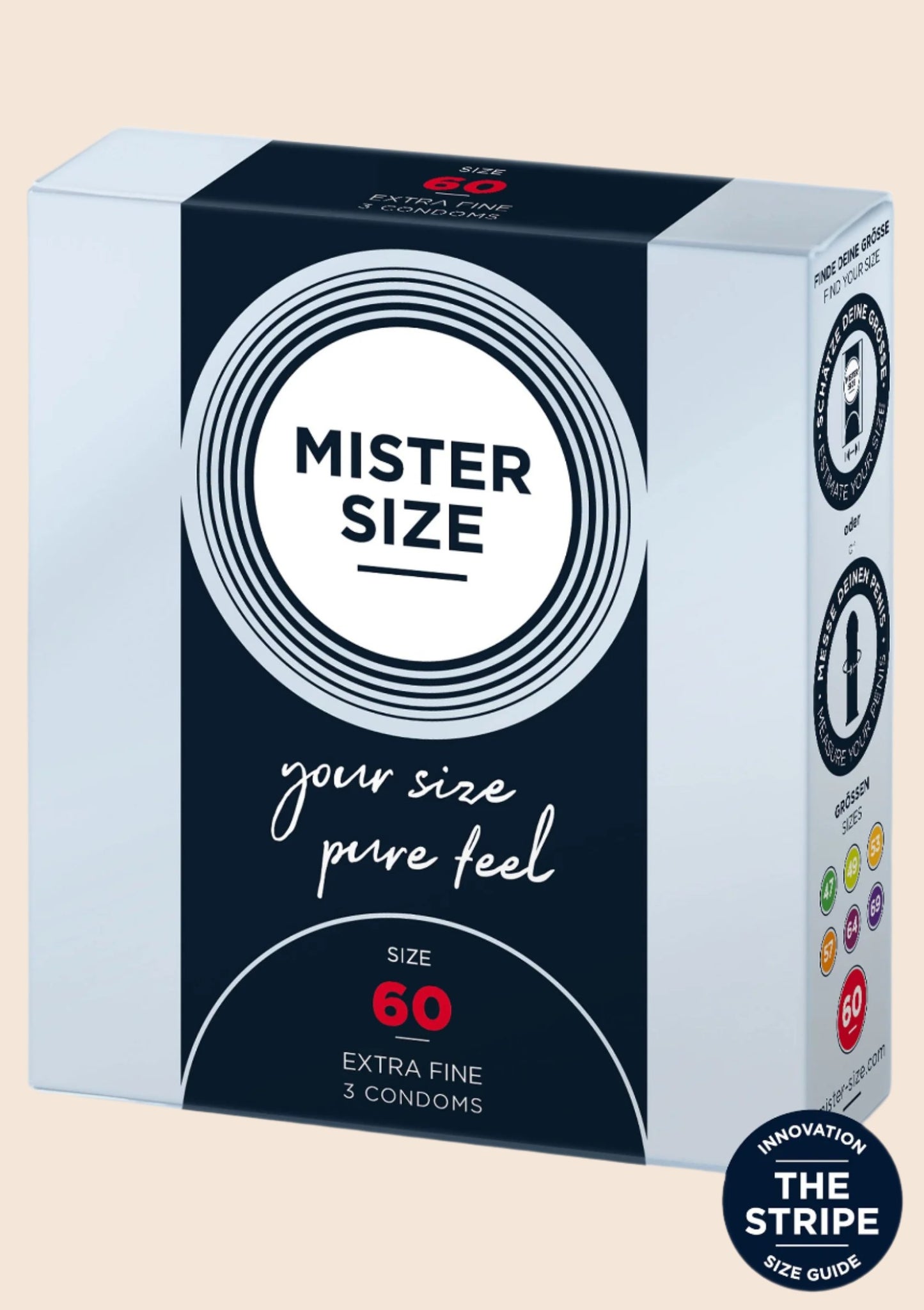 Mister Size 60mm Condoms 3pcs - Condoms