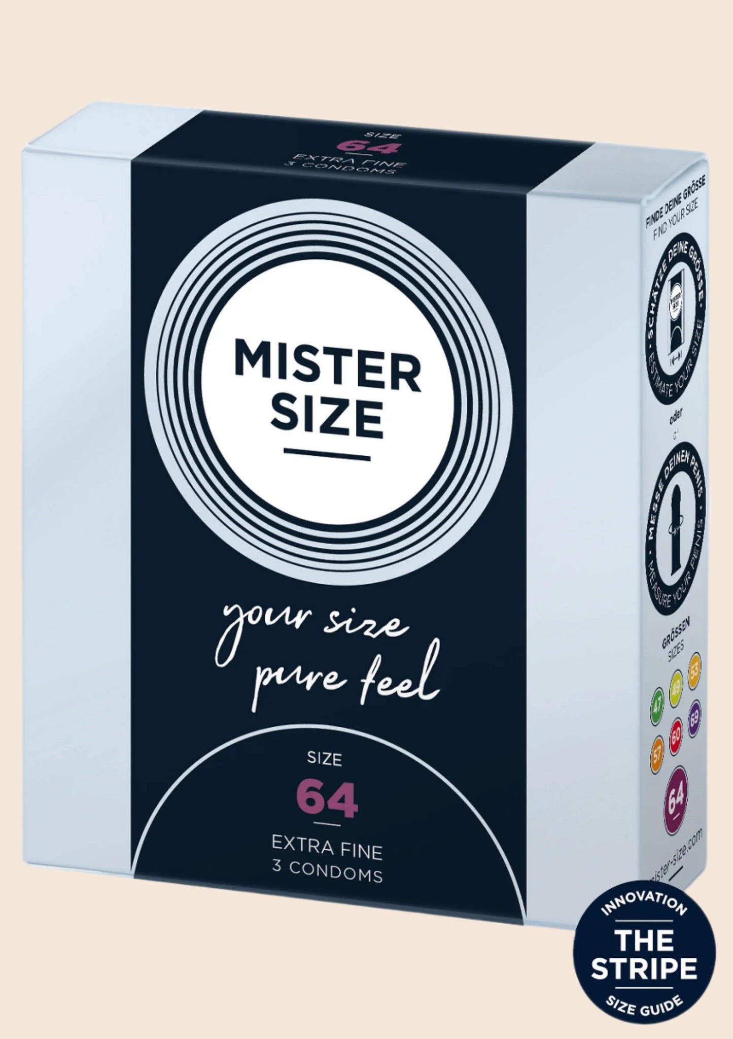 Mister Size 64mm Condoms 3pcs - Condoms