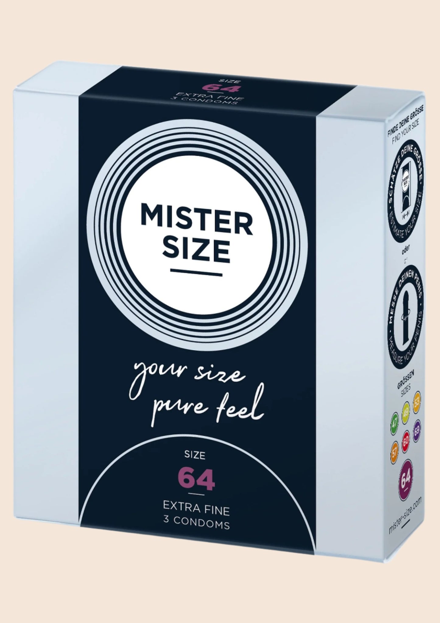 Mister Size 64mm Condoms 3pcs - Condoms