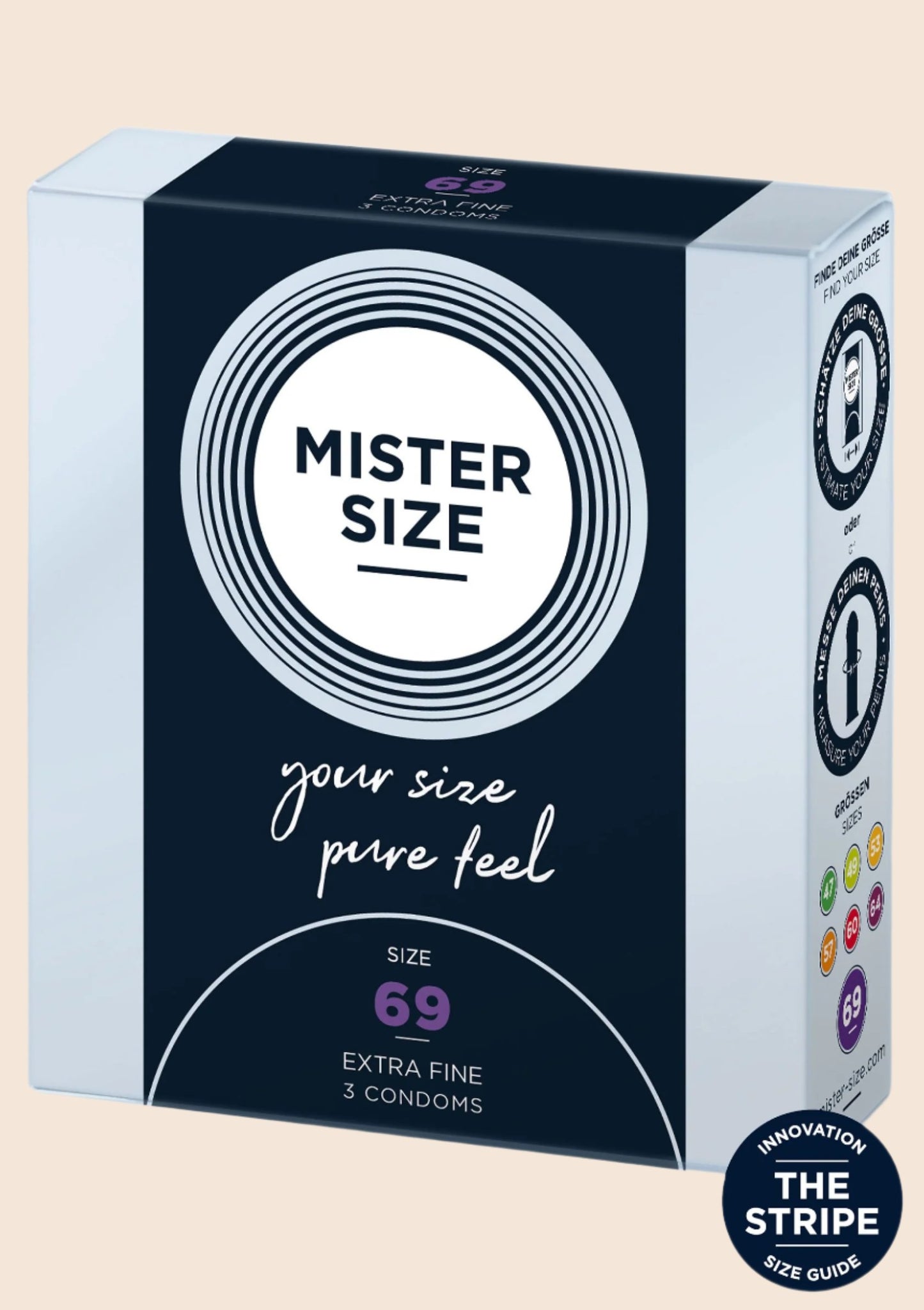 Mister Size 69mm Condoms 3pcs - Condoms