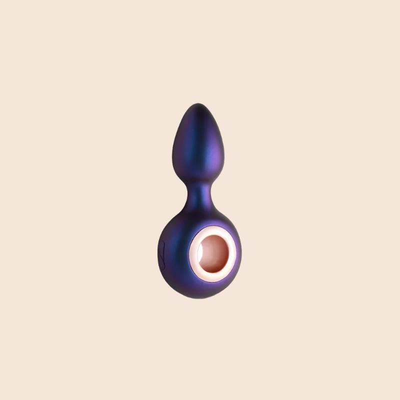 Deep Space Vibrating Butt Plug with Remote Control USB